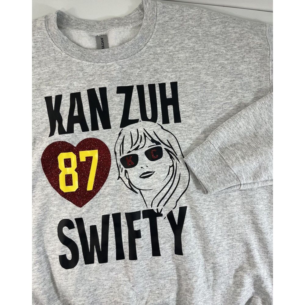 Swifty Kan Zuh 87 Kelce Sweatshirt Womens Large‎ Swiftie Taylor Swift Music